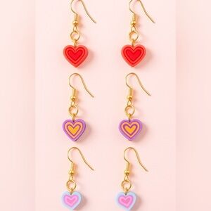 Colorful Heart Earrings